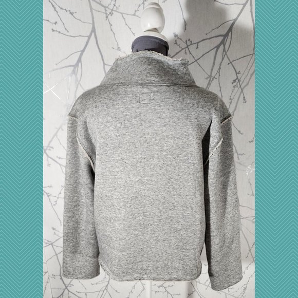 Dylan Los Angeles Sherpa Fleece Lined Mockneck Sweatshirt - Picture 3 of 4